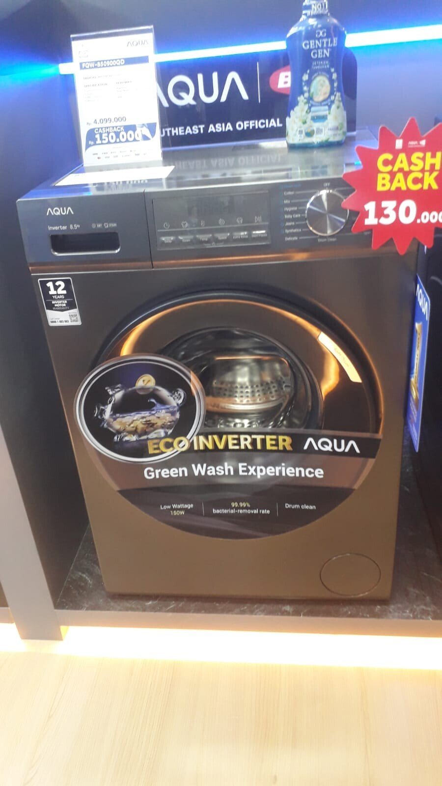 mesin cuci ai aqua, mesin cuci front loading