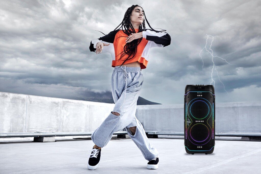 sharp portable party speaker