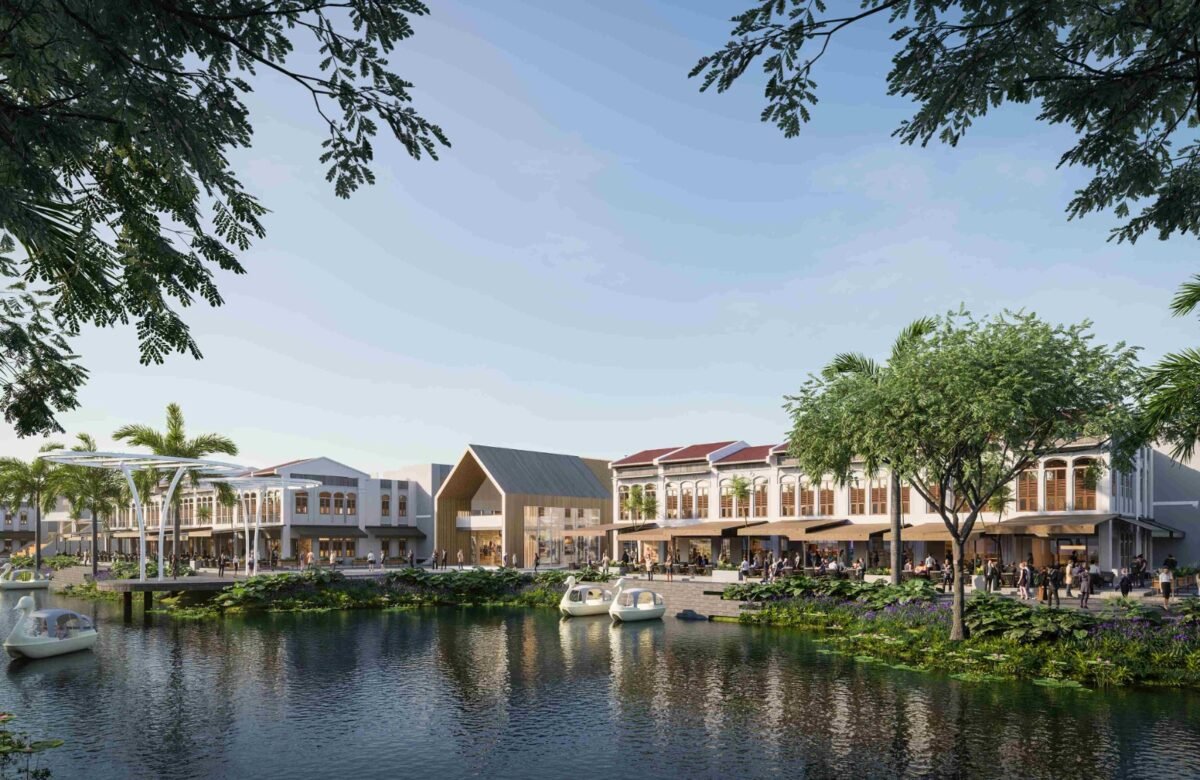 ruko waterfront district east karawang ion terrace clarke quay peluang investasi properti komersial