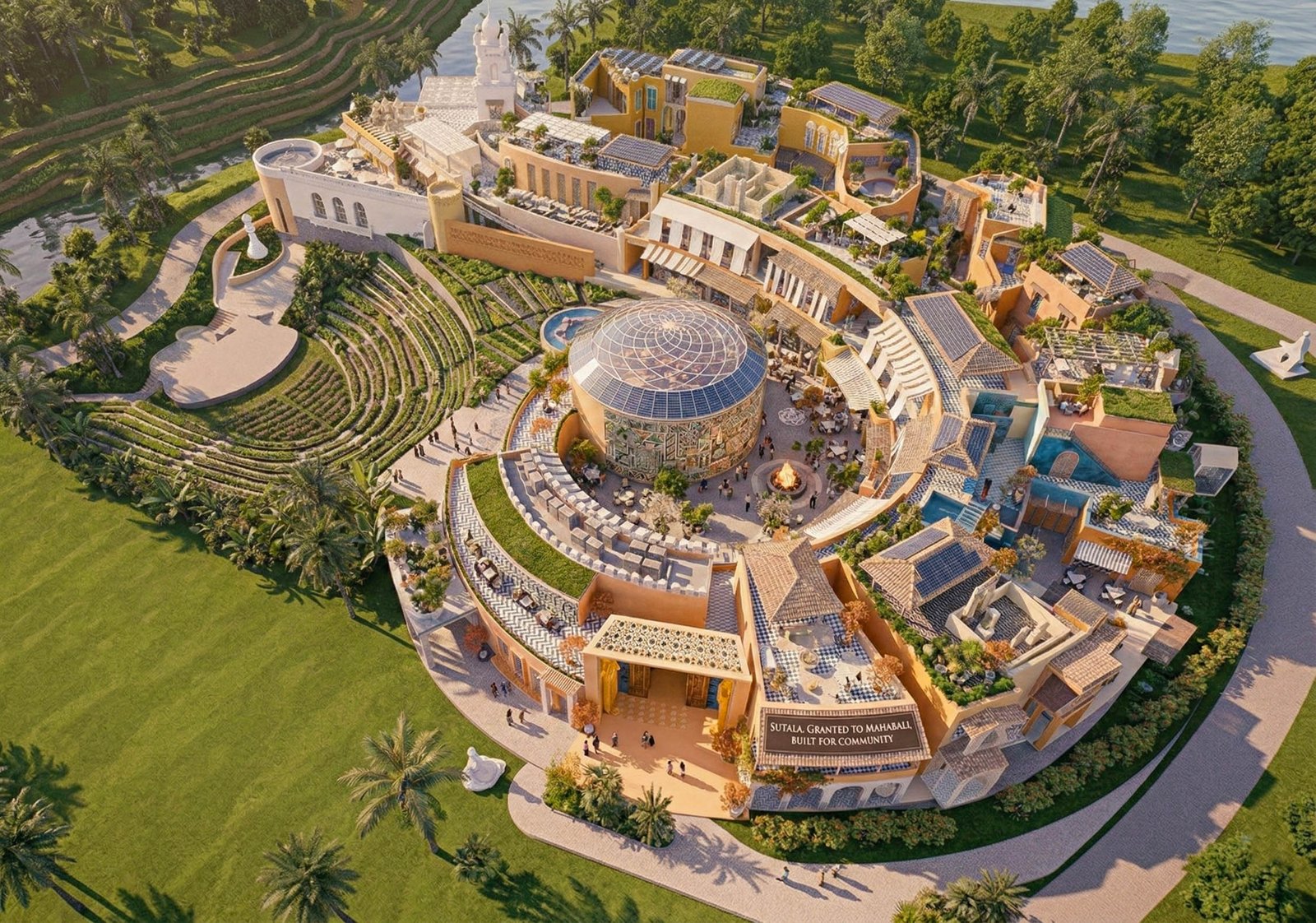 Render kawasan Sutala di Nuanu Creative City Bali