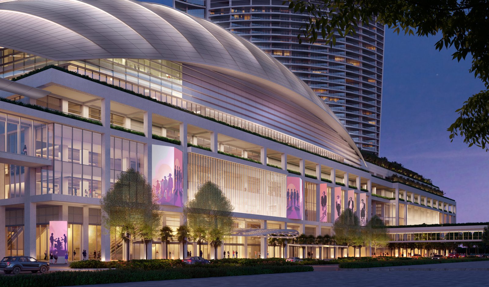 arena hiburan raksasa berkapasitas 15.000 kursi di lokasi proyek baru Las Vegas Sands.