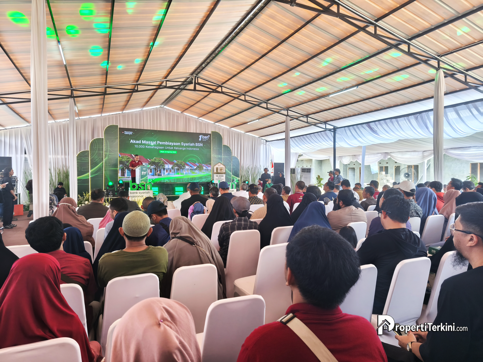 Kegiatan akad massal pembiayaan syariah BSN di Pesona Prima 9 Cikahuripan