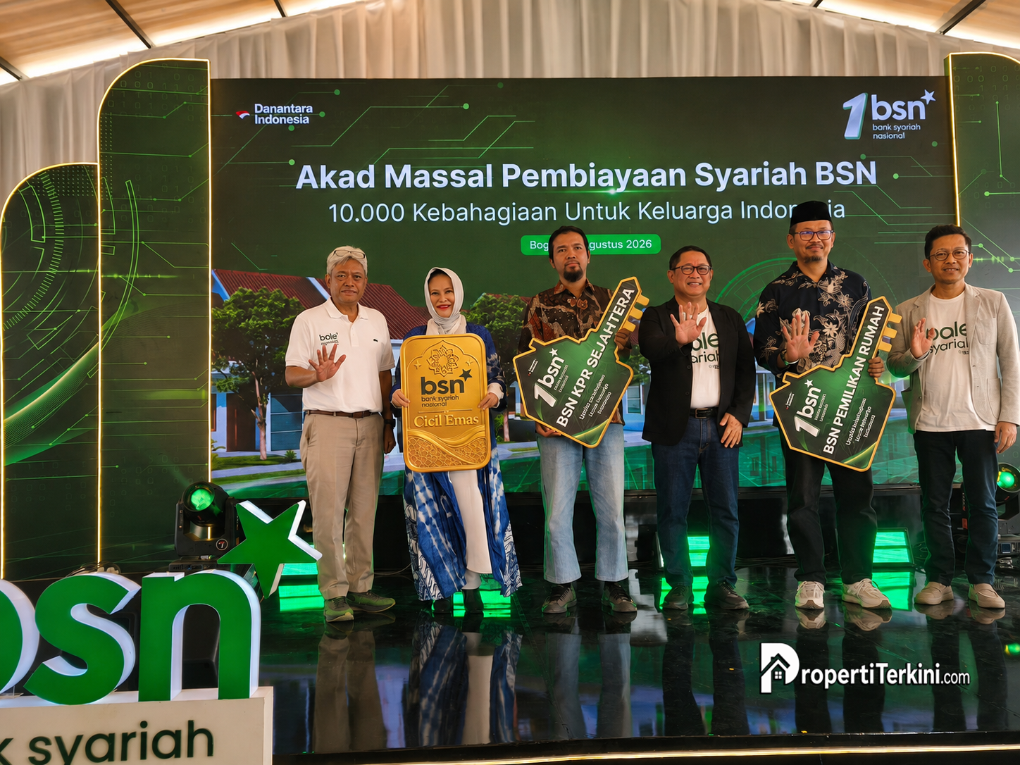Akad massal 10.000 pembiayaan syariah BSN di Pesona Prima 9 Cikahuripan