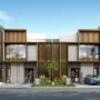 fasad rumah tropis modern dua lantai di cluster ryil sutera rasuna tangerang