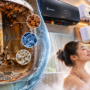 Komparasi tangki pemanas air kotor penuh kerak dan bakteri dengan kenyamanan air mandi bersih dari pemanas air Electrolux UltimateHome